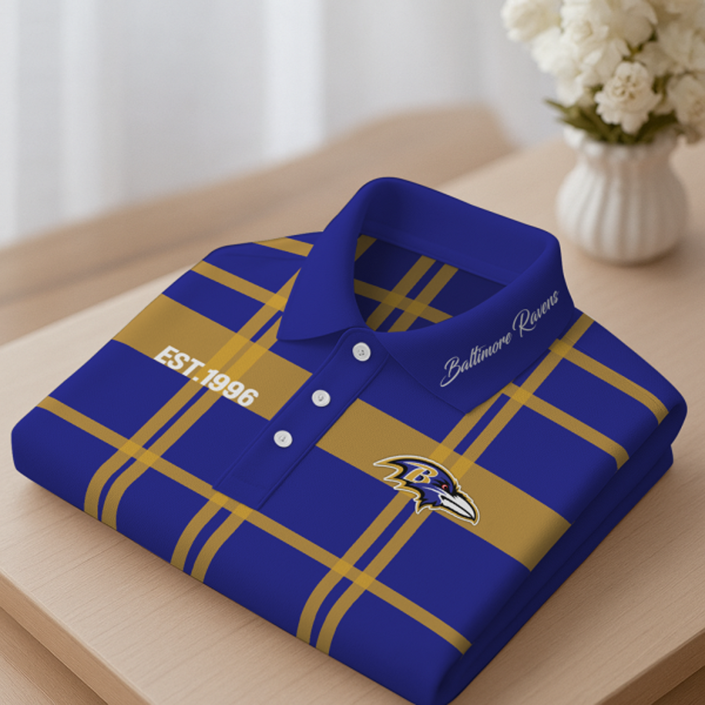 BAL X Premium NFL New Polo Long Sleeve V1 NAK NHT