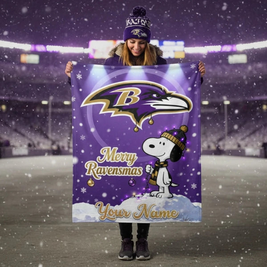 BAL x SNP Premium Christmas Fleece Blanket & Throw Pillow V1 NAK NHT