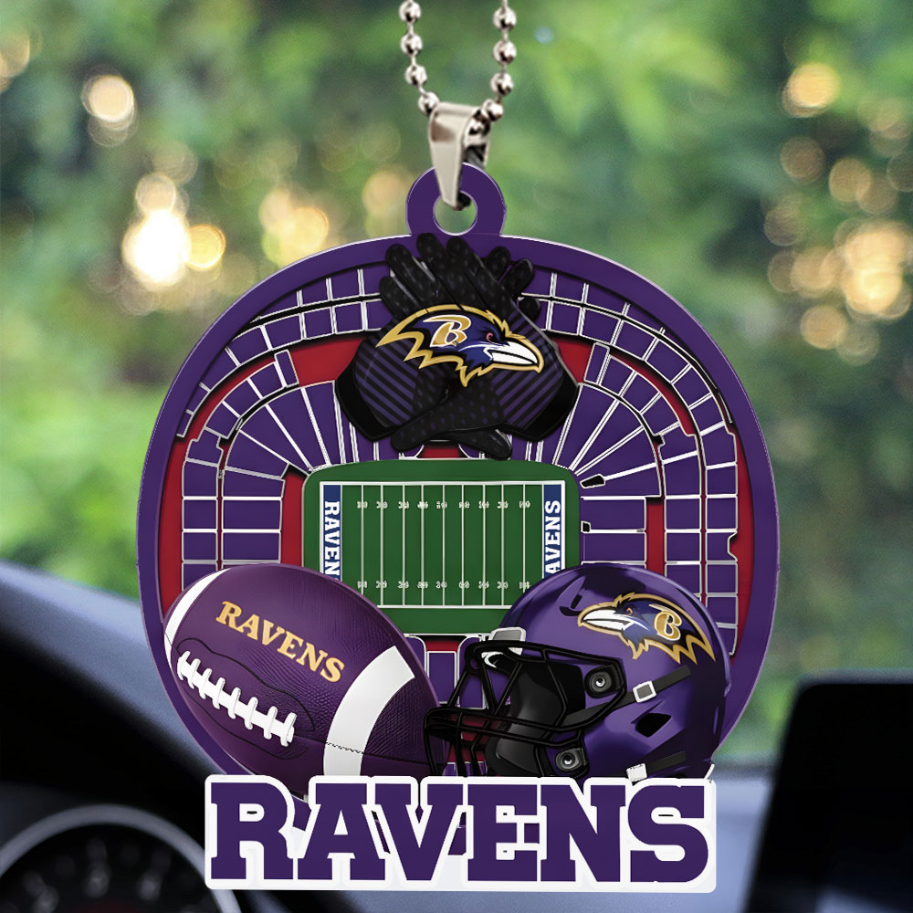 BALTIMORE RAVEN ORNAMENT CAR NDT
