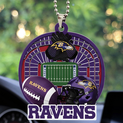 BALTIMORE RAVEN ORNAMENT CAR NDT