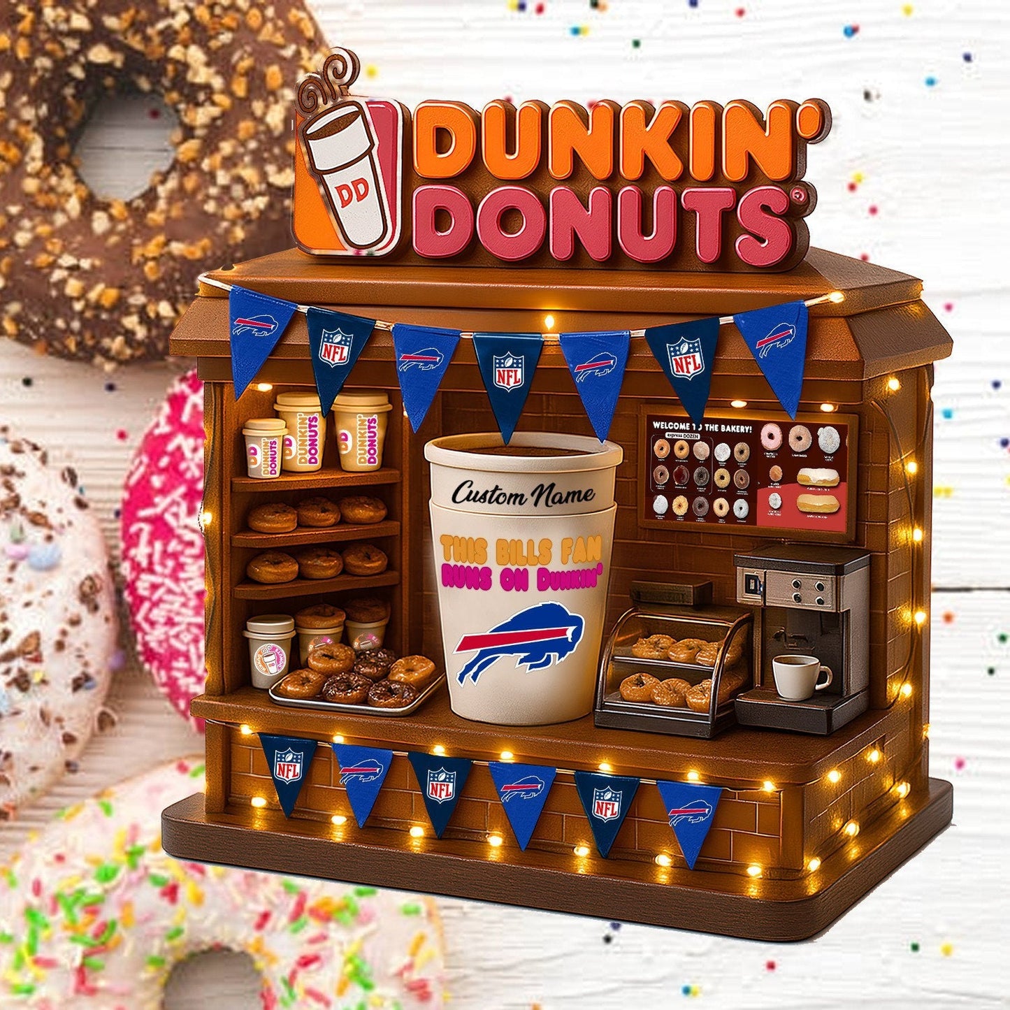 BB Acrylic Block - NFL x Dunkin Donuts Gift For Fans DDT CTND