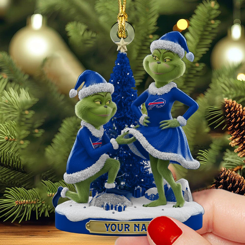 BB NFL Personalized Funny Christmas Couple Ornament Gift For Family DDTNTL