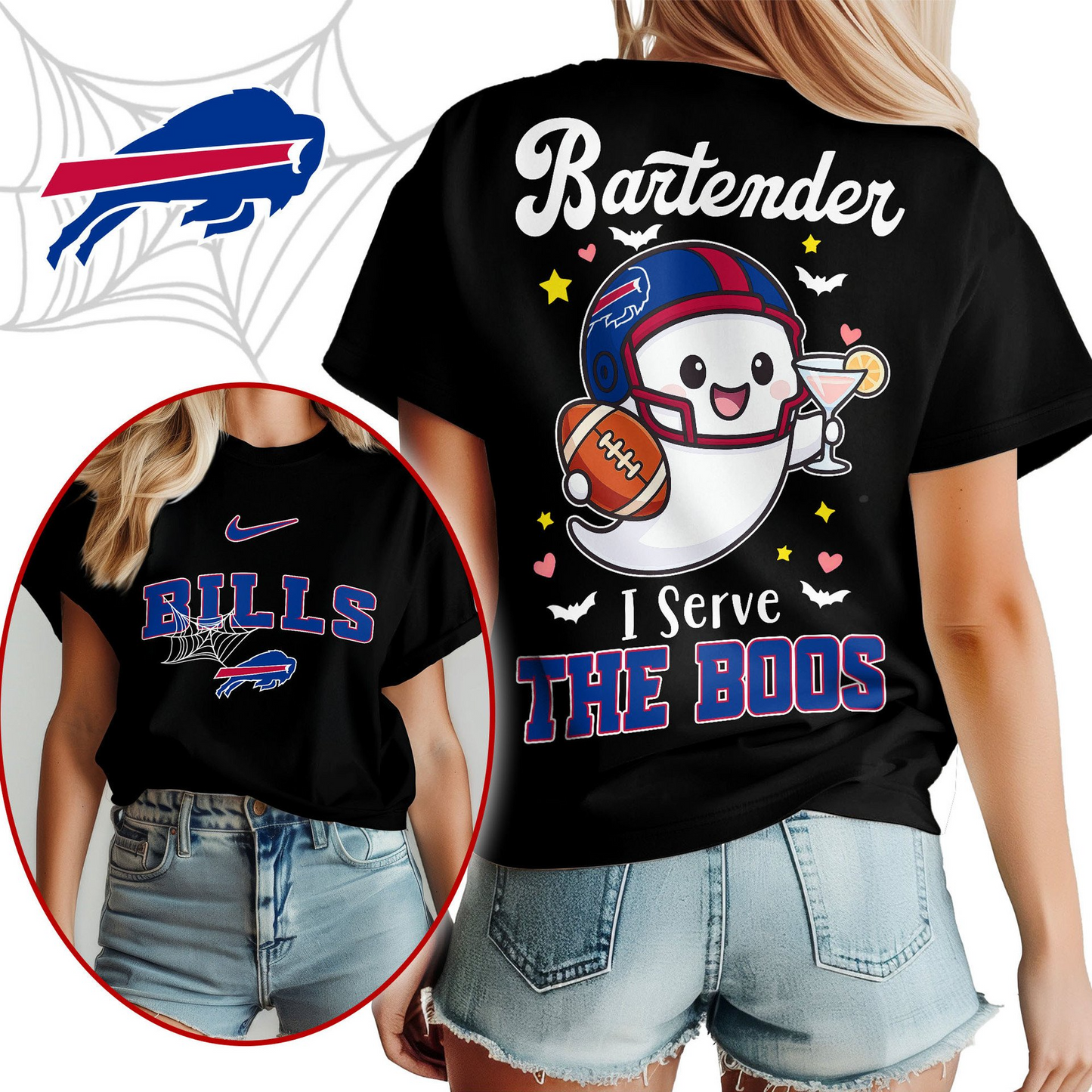 BB Premium NFL Bartender Halloween Fan Women Shirt DDT CTND