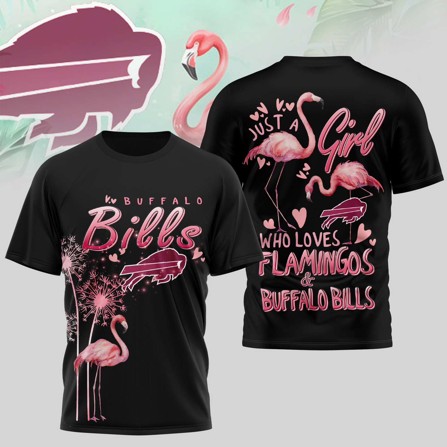 BB Premium NFL Flamingo 3D Shirt DDT NTL