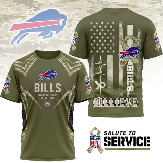 BB Premium NFL Salute to Service Camo 3D Shirt DDT CTND