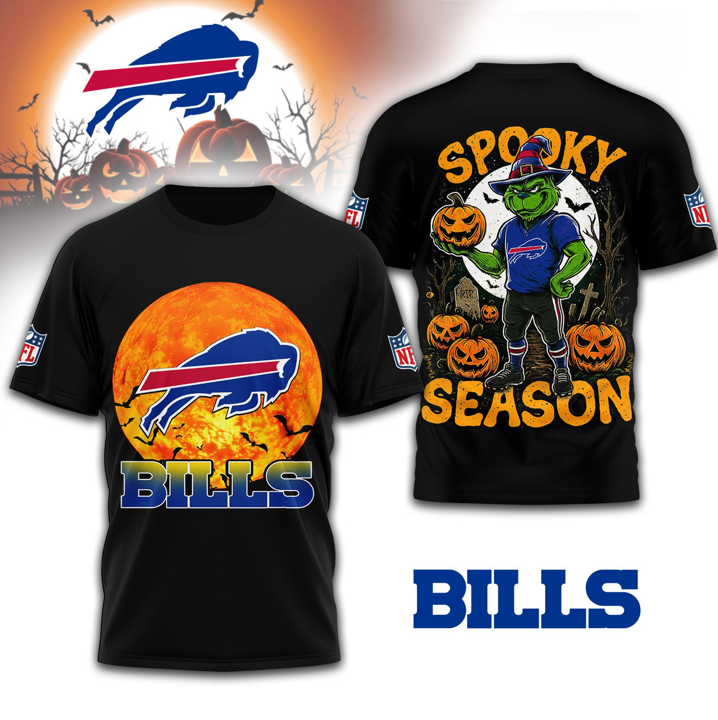BB Premium NFL Spooky Season 3D Shirt DDT CTND