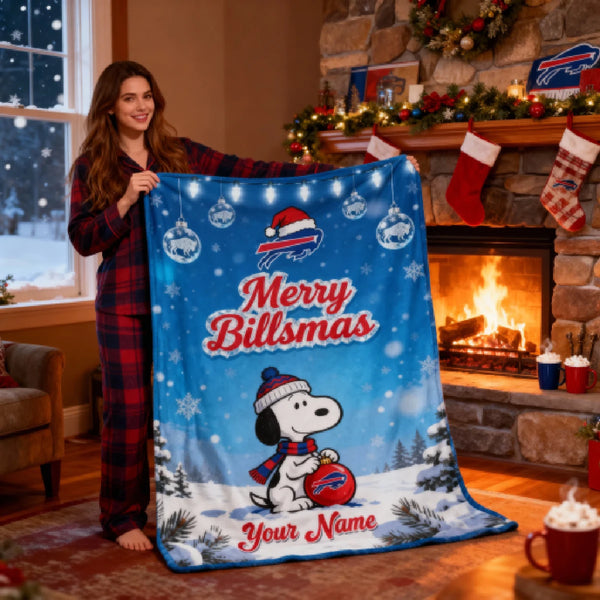 BB x SNP Premium Christmas Fleece Blanket & Throw Pillow V1 NAK NHT