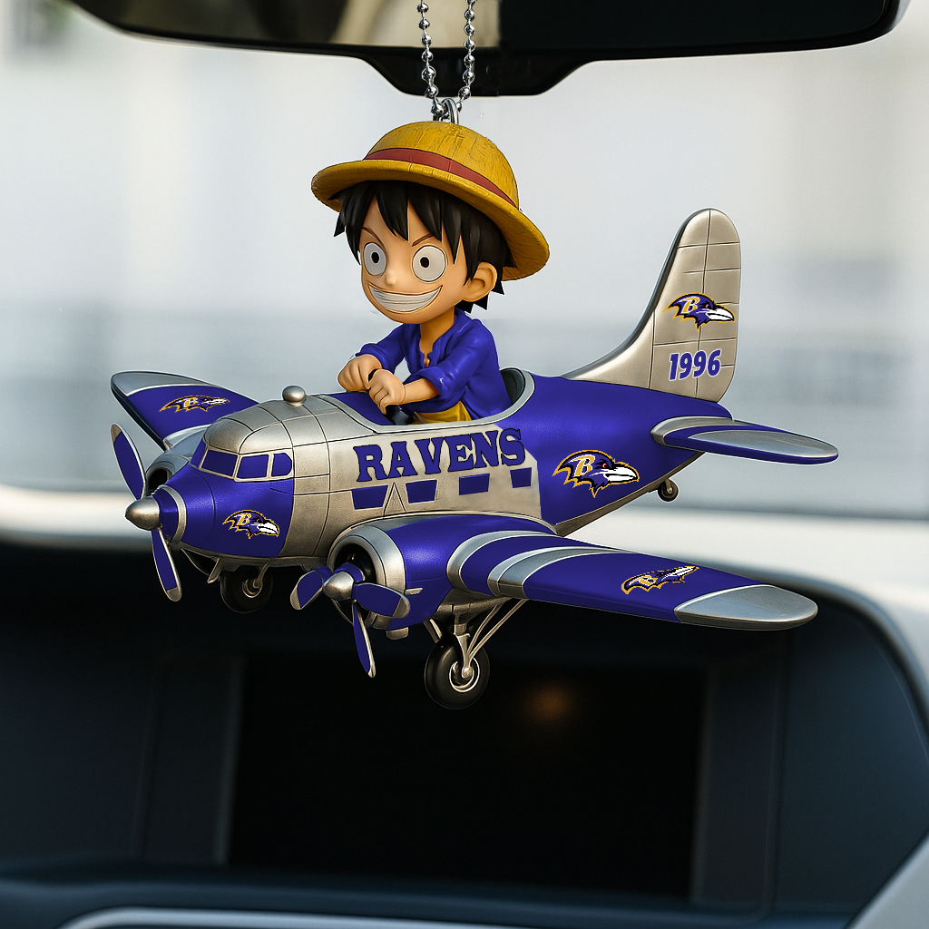 BR NFL x Luffy Premium Car Hanging Ornament DDT CTND