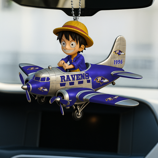 BR NFL x Luffy Premium Car Hanging Ornament DDT CTND