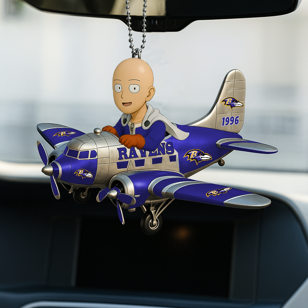 BR NFL x One-Punch Man Premium Car Hanging Ornament DDT HLP
