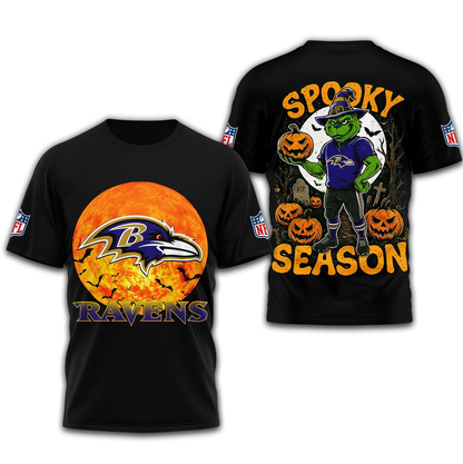 BR Premium NFL Spooky Season 3D Shirt DDT CTND
