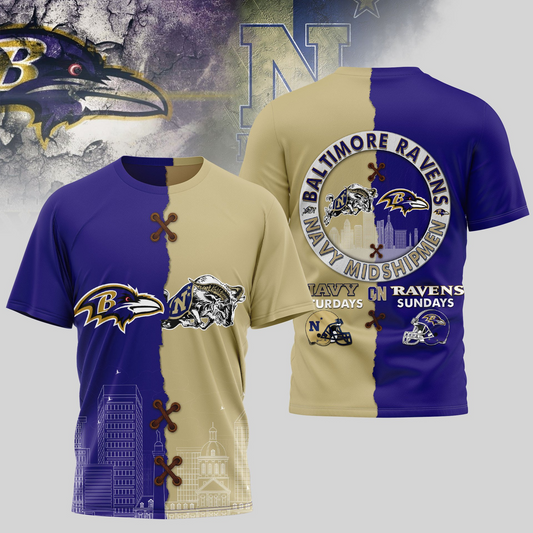 BR Premium NFL x NCAA 3D T-shirt DDT NTL