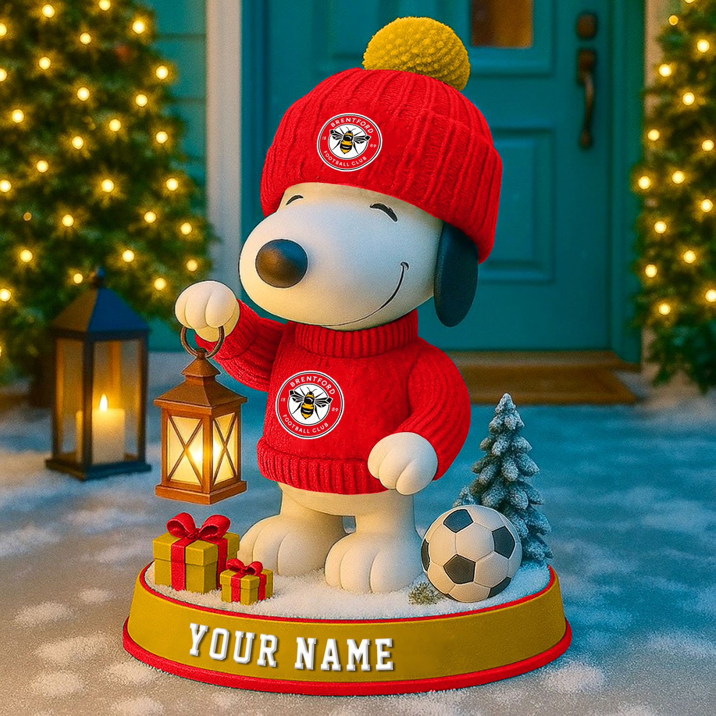 BRE X EPL Christmas Snoopy Fan Light Statue 2025 V1 NAK NHT 81125