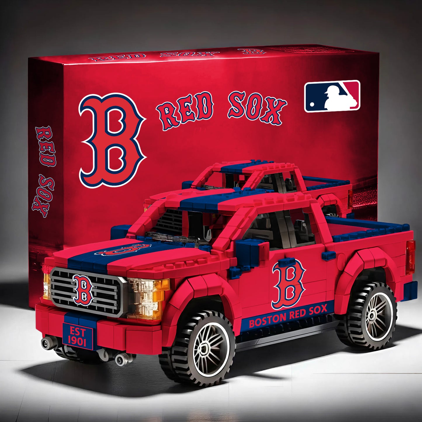 BRS x MLB 3D Racing Truck Model Building Block Set V1 NAK NHM