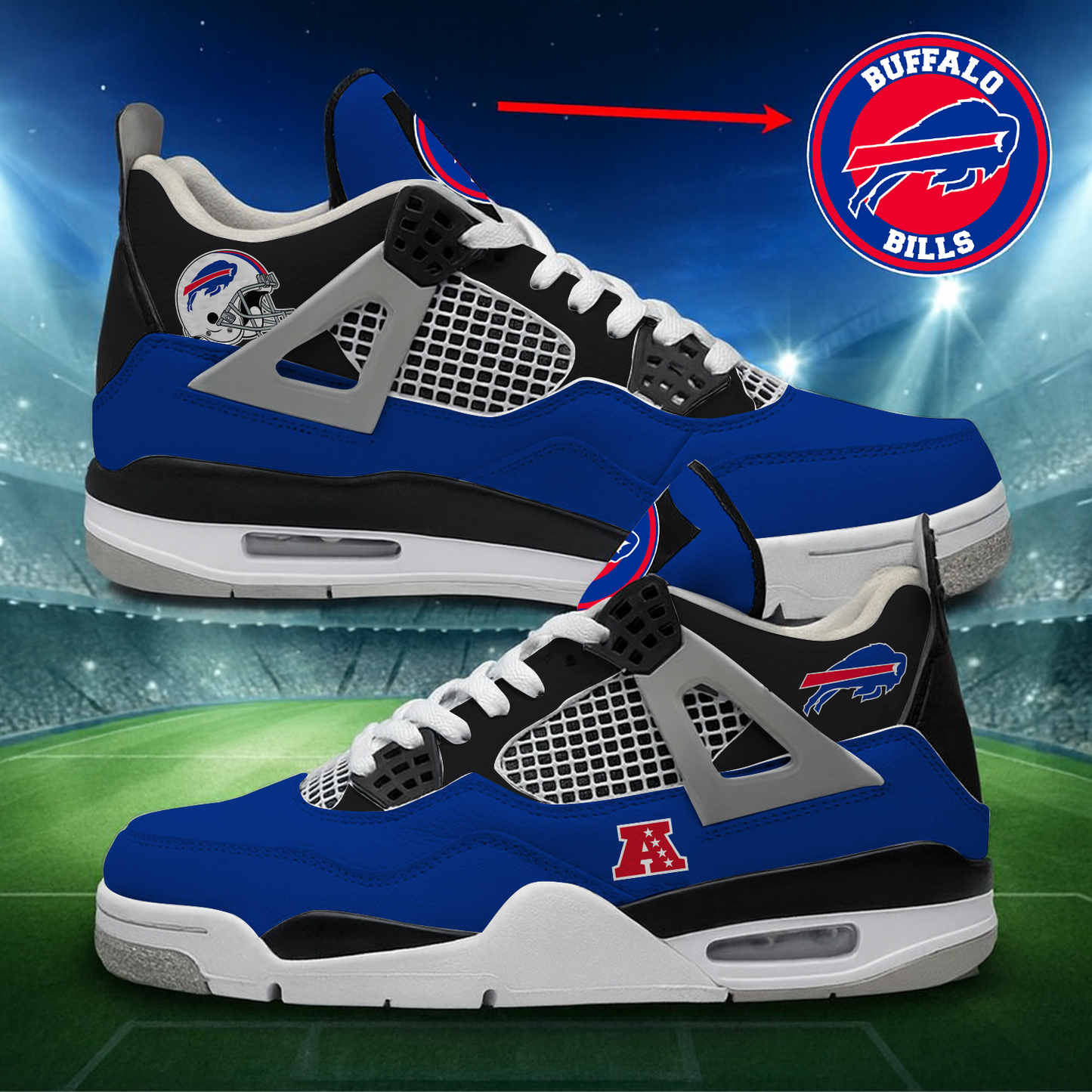 BUF x NFL Custom Sneakers DatND DVT