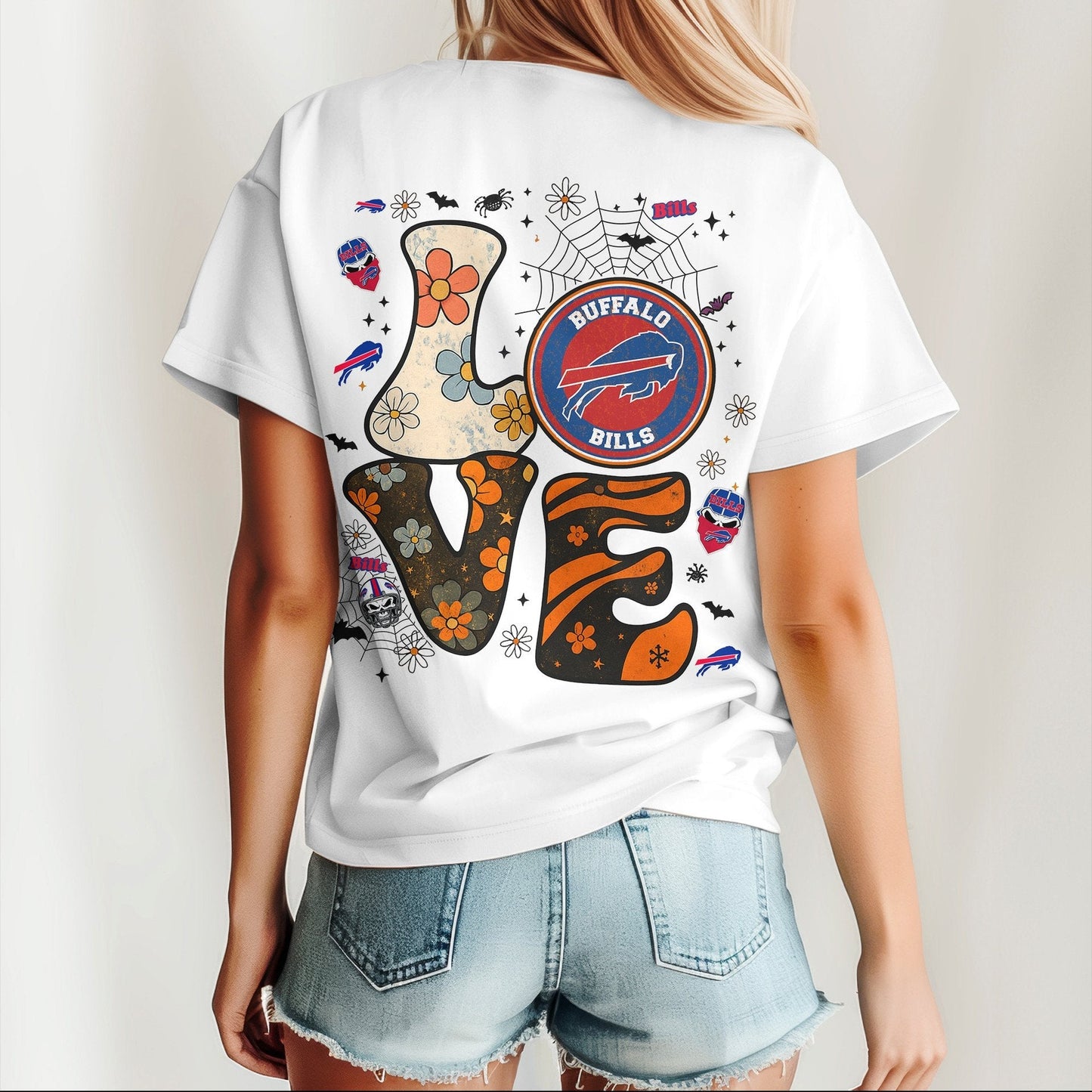 BUF x NFL Halloween Bow 3D Shirt 0409 DatND DVT