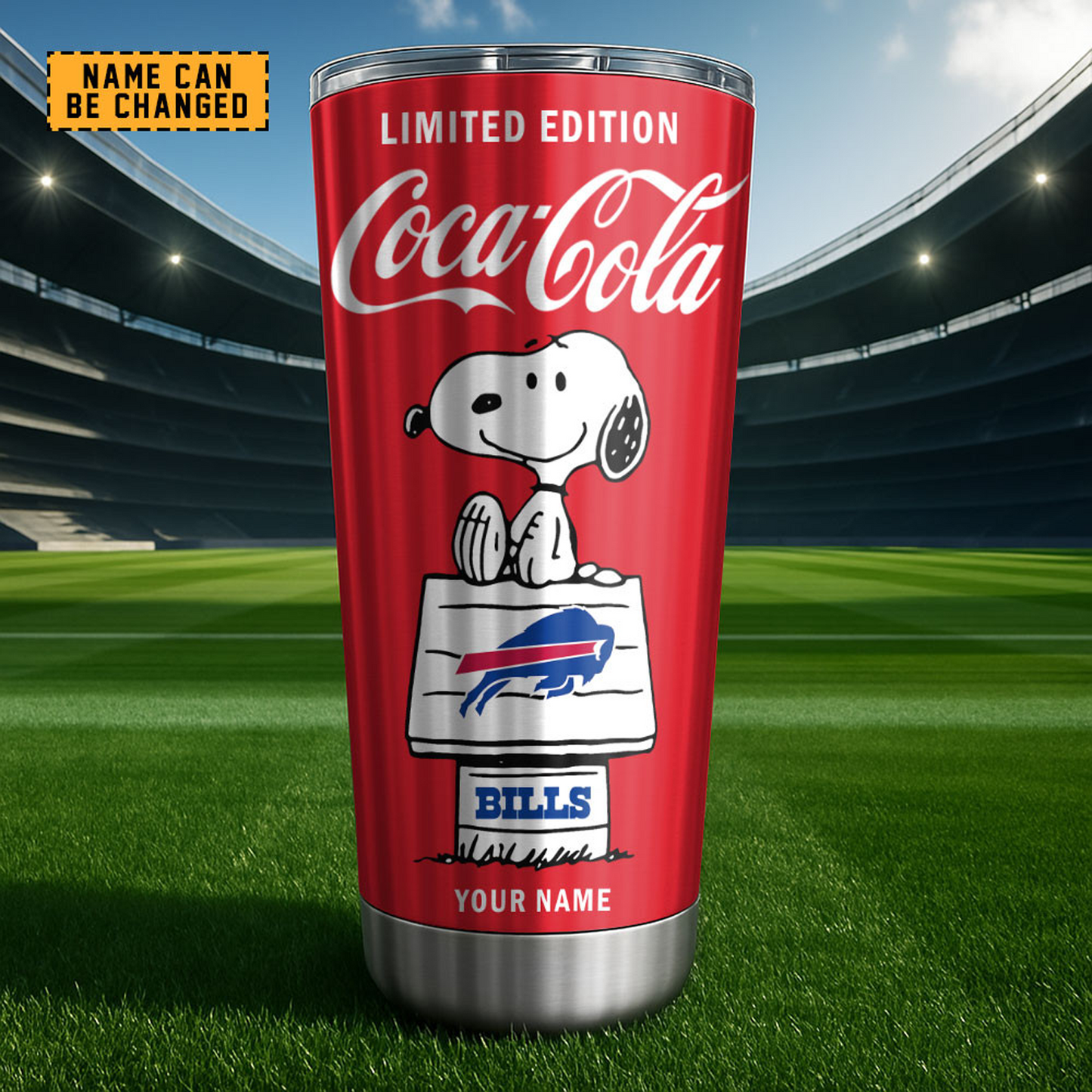 BUF x NFL Mix Snoopy & Red Coca Tumbler DatND DVT