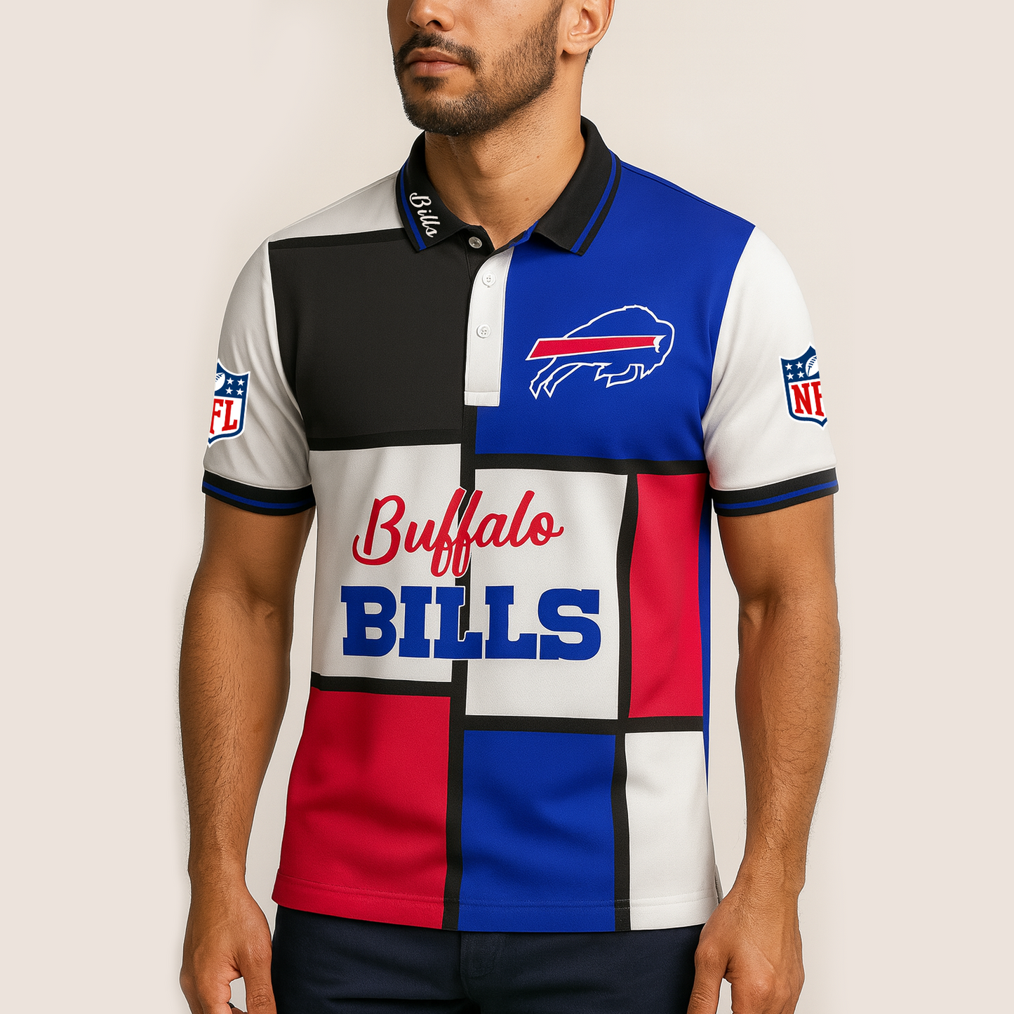 KC x NFL Zip Polo Shirt TUANND TANTD