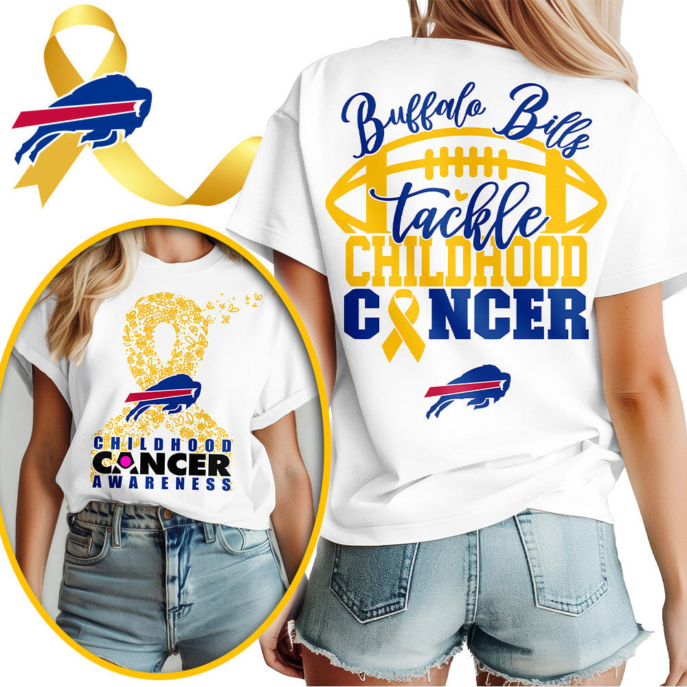 BUF X NFL Premium Childhood Cancer Awareness Month 3D Shirt DatND ThuongNH
