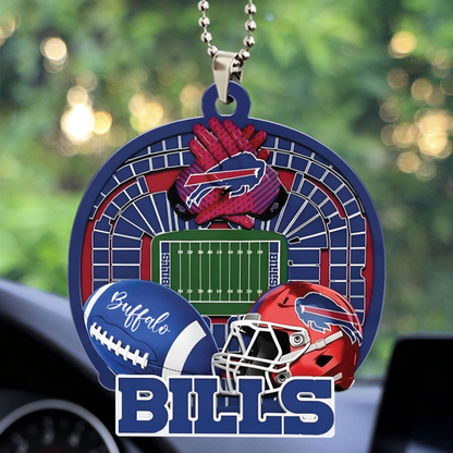 BUFFALO BILLS ORNAMENT CAR NDT