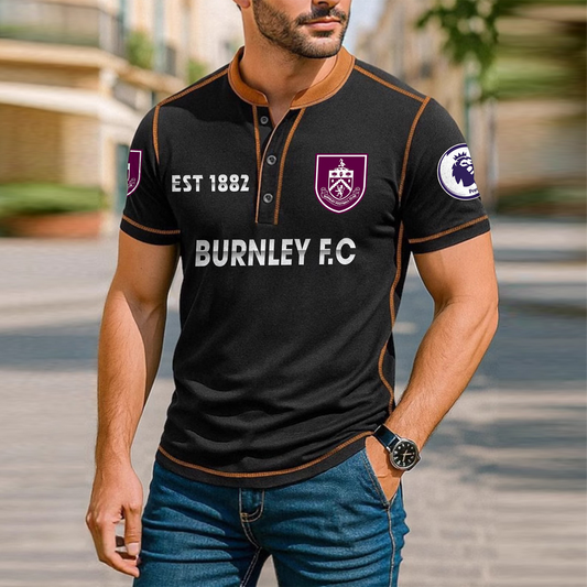 BUR Premium Men's Short Sleeve Henleys DatND DVT