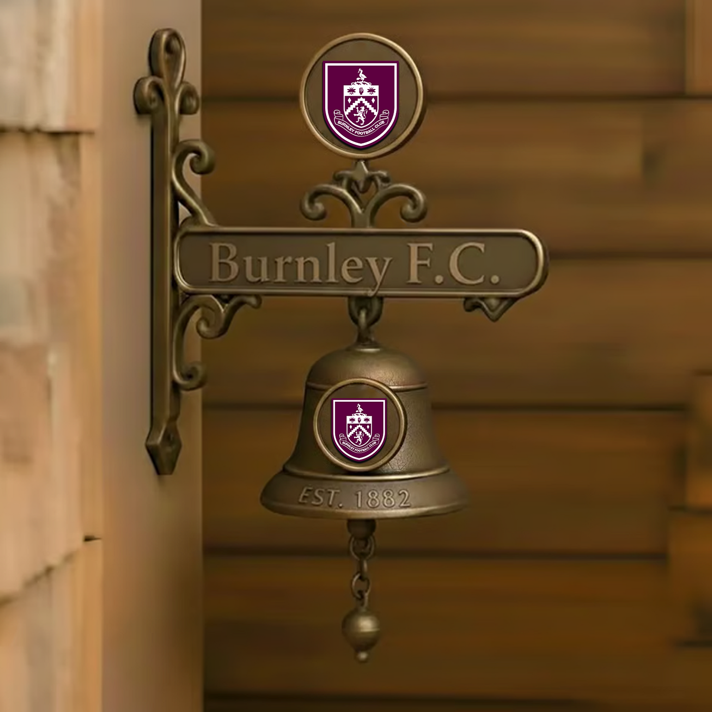 BUR x EPL Vintage Football Club Brass Bell DATND TANTD