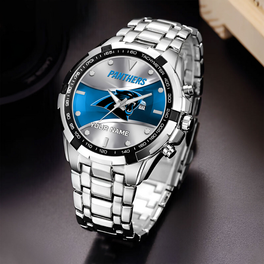 CAR x NFL Alloy Men Quartz Watch - Custom Name DATND TANTD