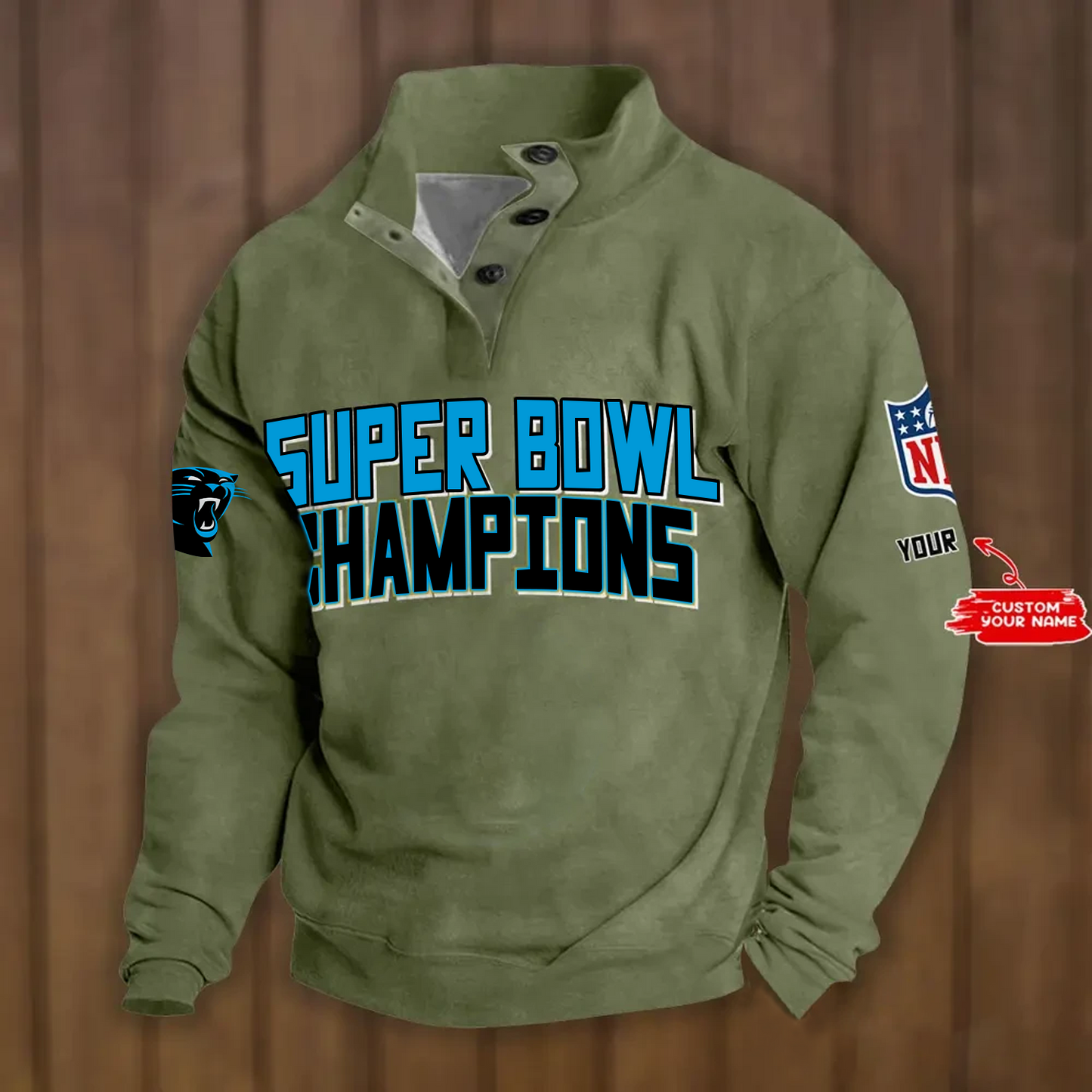 CAR x NFL Double Breasted Stand Collar Hoodies DATND TANTD