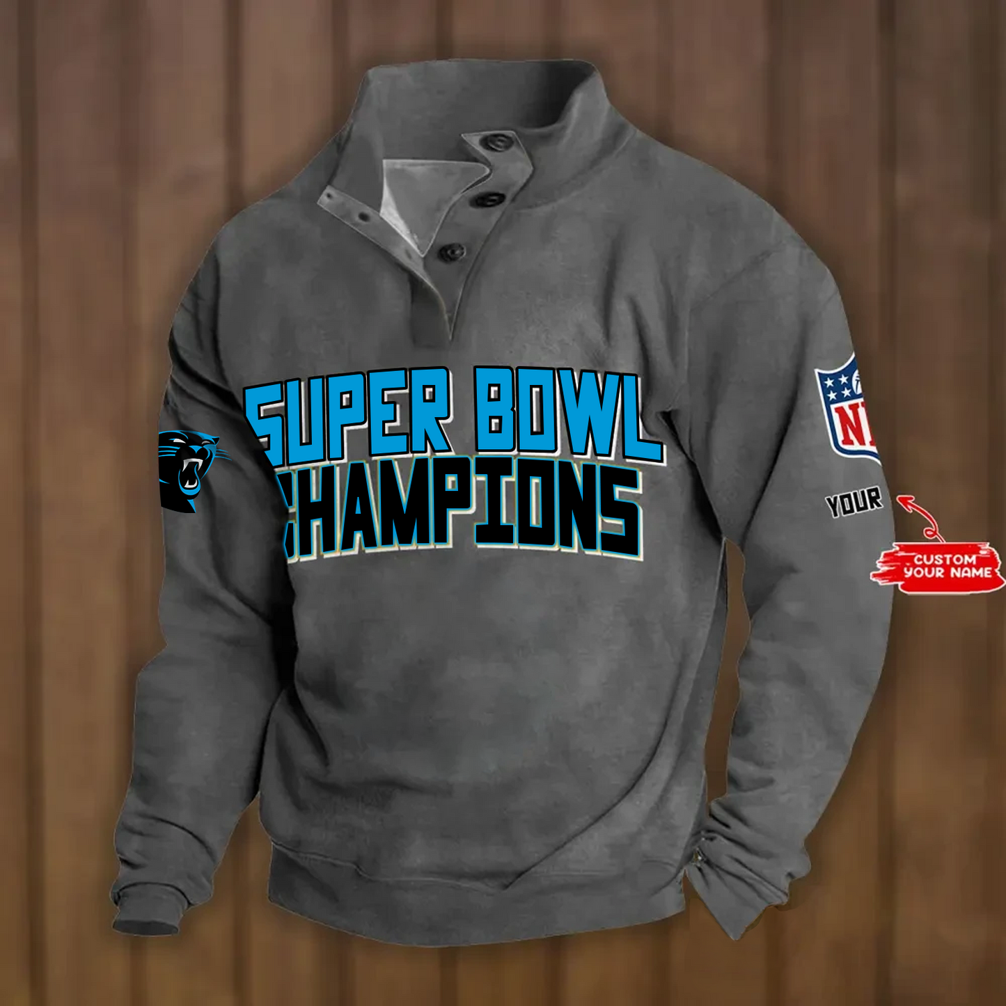 CAR x NFL Double Breasted Stand Collar Hoodies DATND TANTD