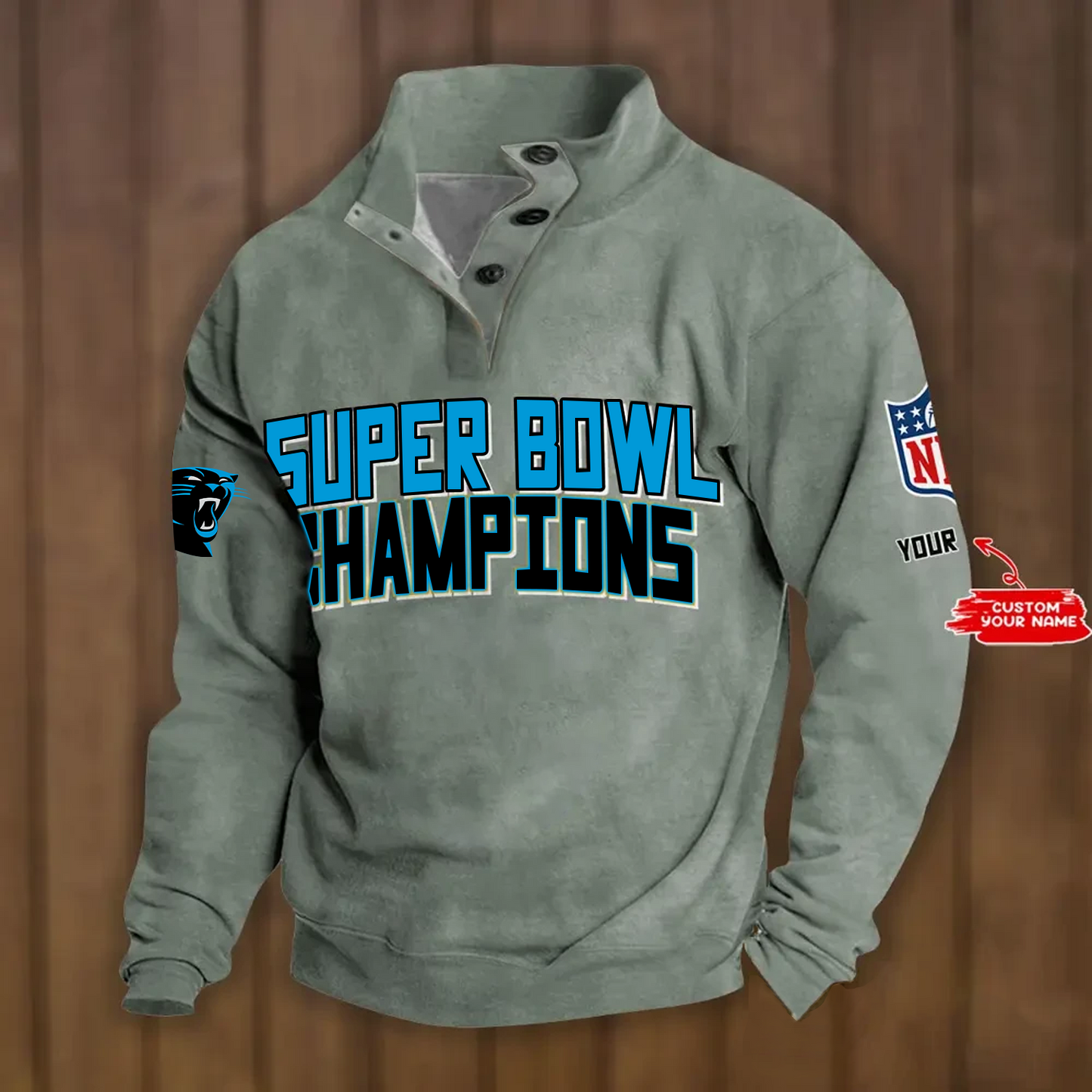 CAR x NFL Double Breasted Stand Collar Hoodies DATND TANTD