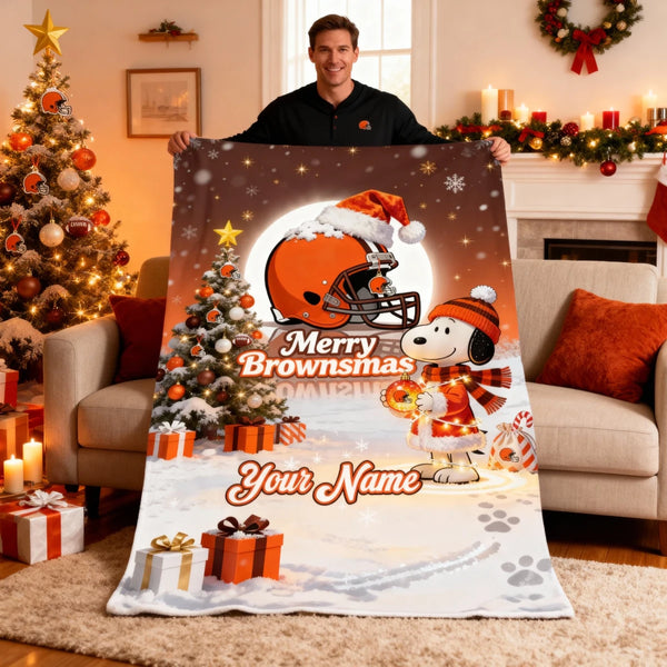 CB2 x SNP Premium Christmas Fleece Blanket & Throw Pillow V1 NAK NHT