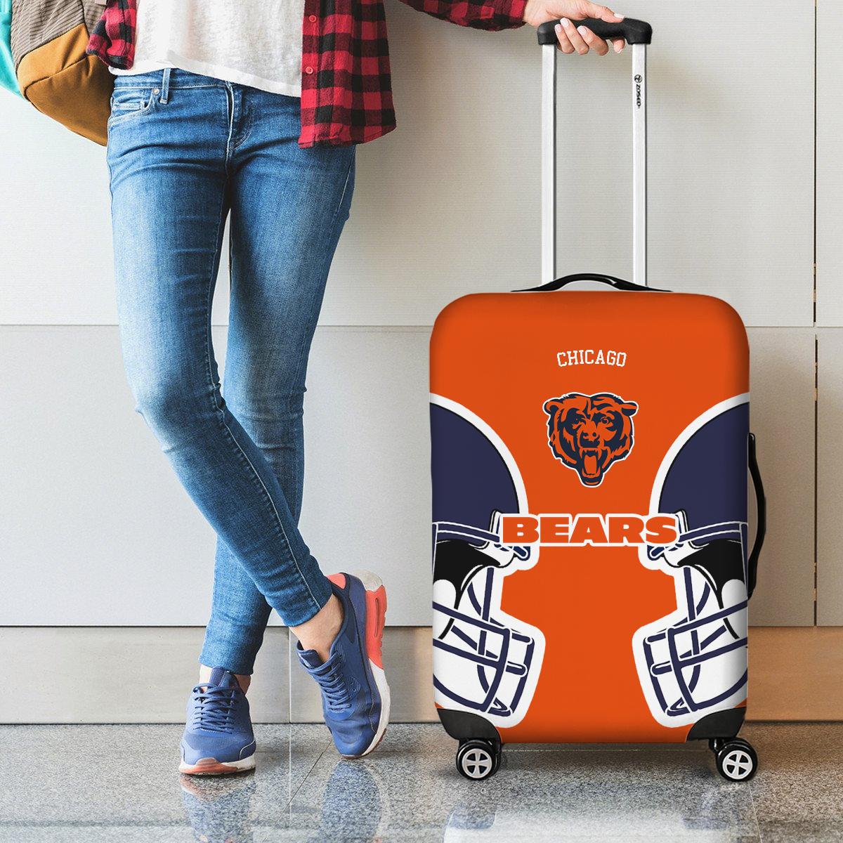 CHI NFL V2 Luggage Cover Suitcase Protector DDT NTL