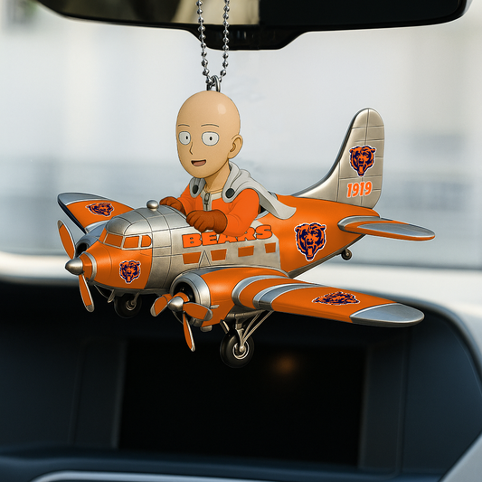 CHI NFL x One-Punch Man Premium Car Hanging Ornament DDT HLP
