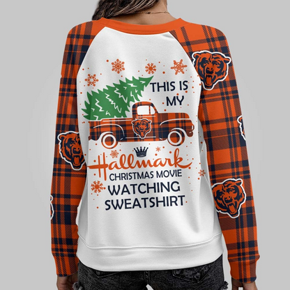 CHI Premium NFL Cozy Round Neck Raglan Sleeve Sweatshirt DDT CTND