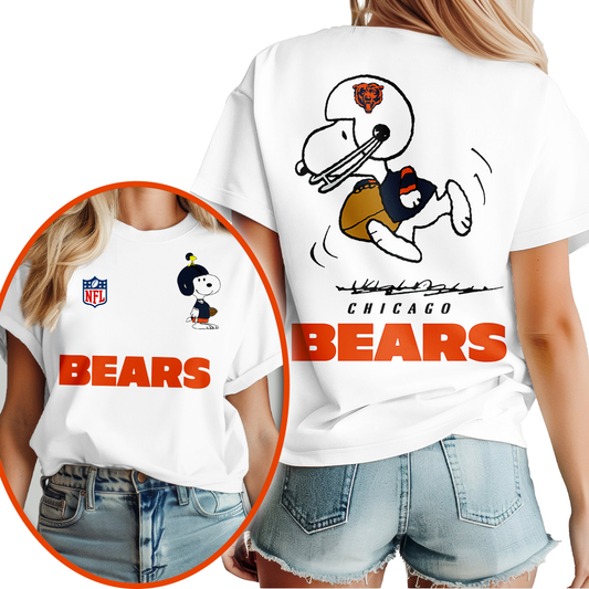 CHI Premium NFL x Peanuts 3D Shirt DDT CTND
