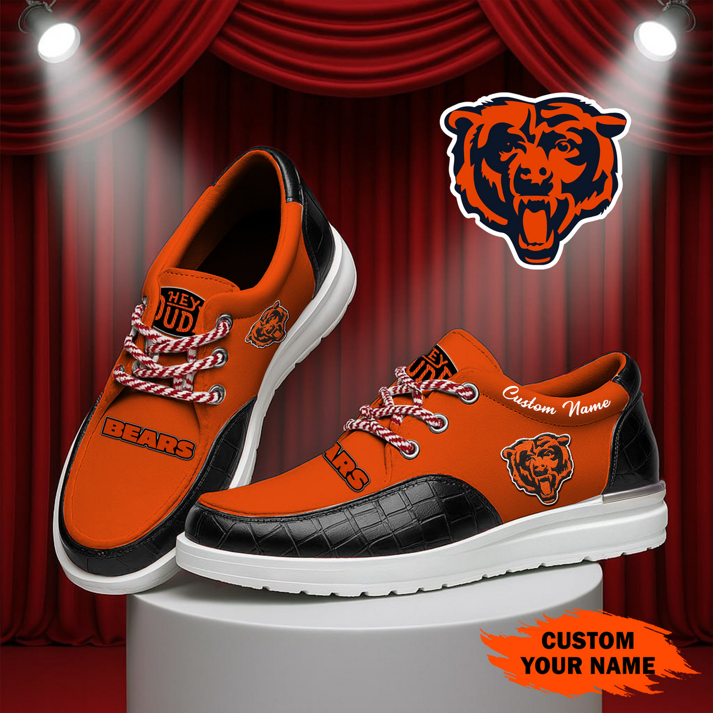 CHI x NFL  Premium Leather Loafer Shoes TUANND TANTD