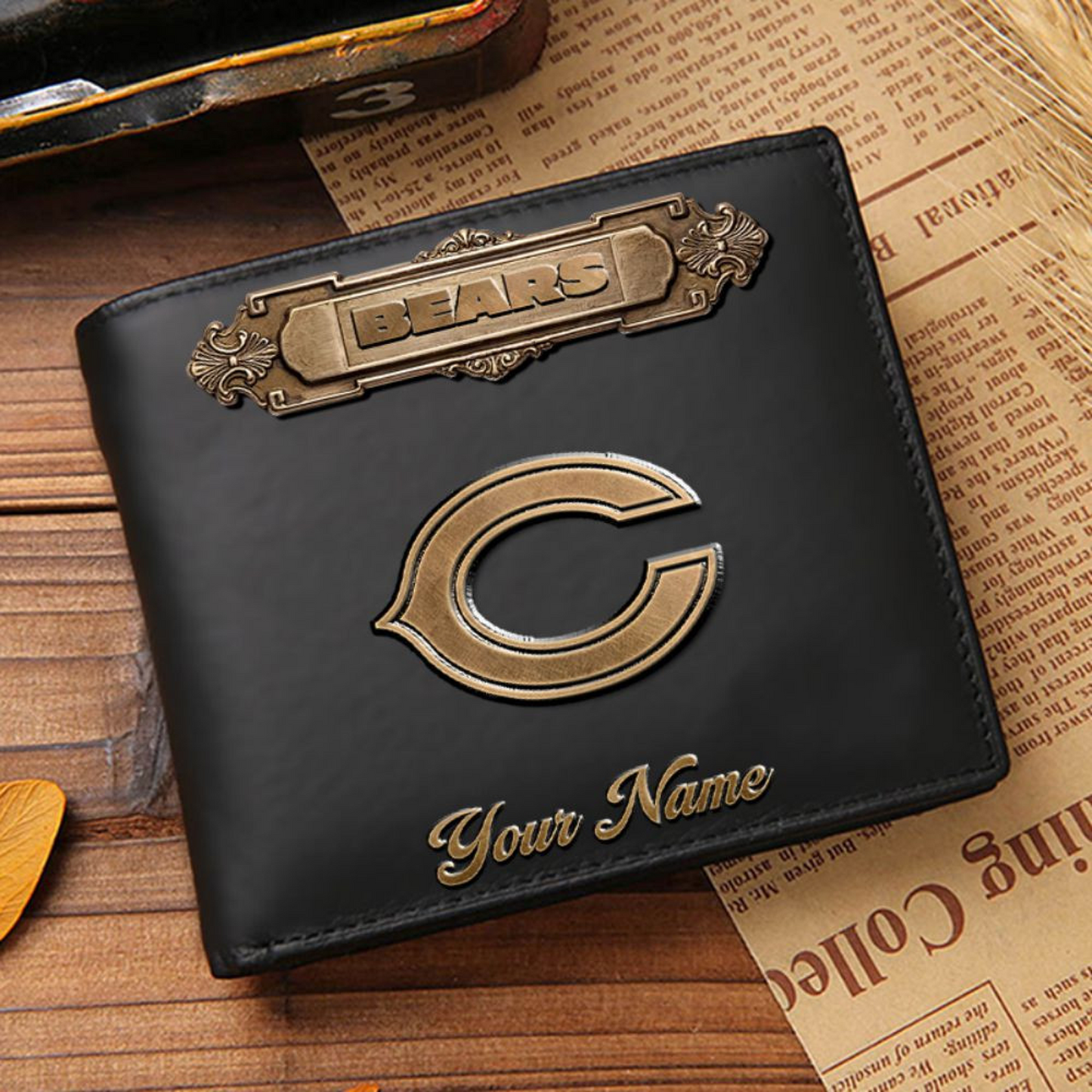 CHI x NFL Premium Leather Wallet DatND DVT