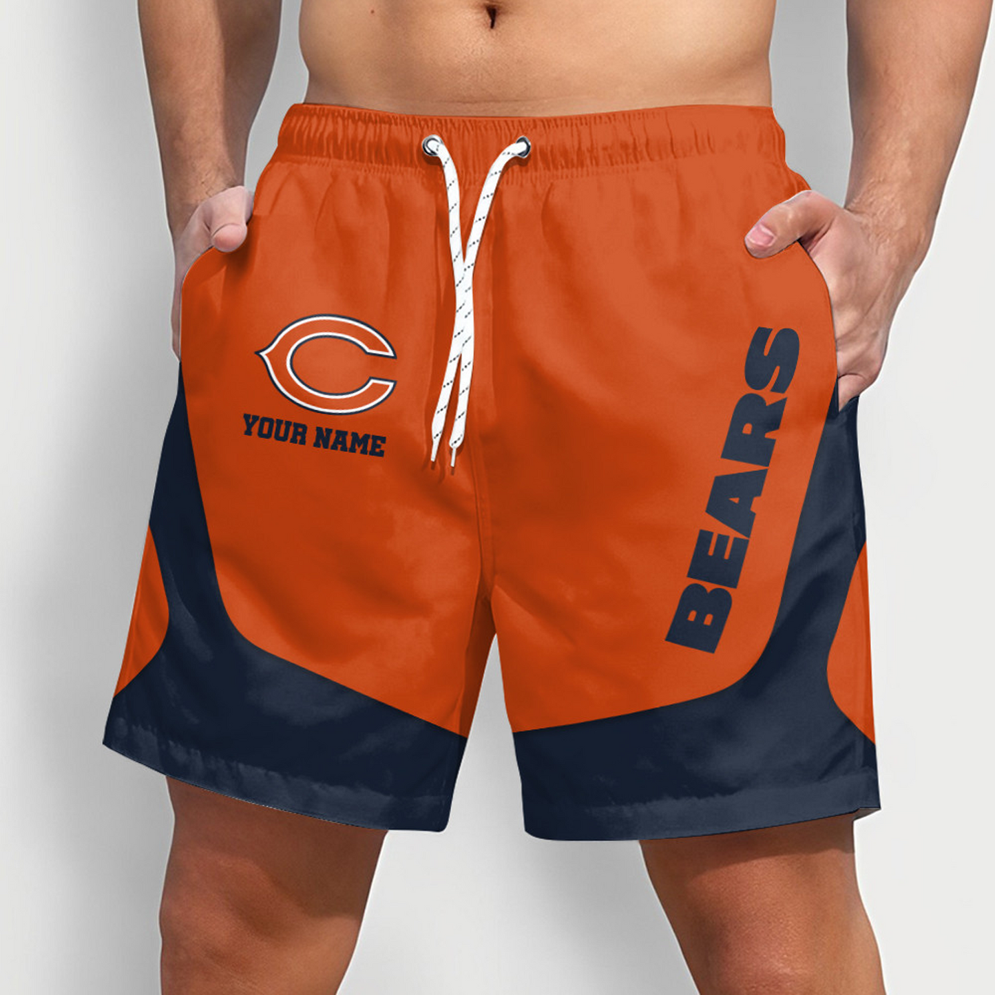 CHI x NFL Team Special Short Pants For Men Custom Name Gifts DATND TANTD25