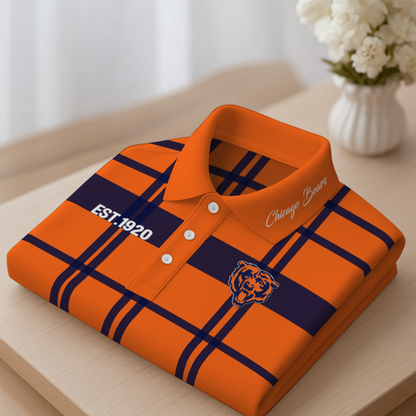 CHI X Premium NFL New Polo Long Sleeve V1 NAK NHT