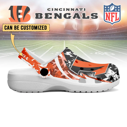 CIN  x NFL Crocs Crocband Clogs Shoes DatND DVT