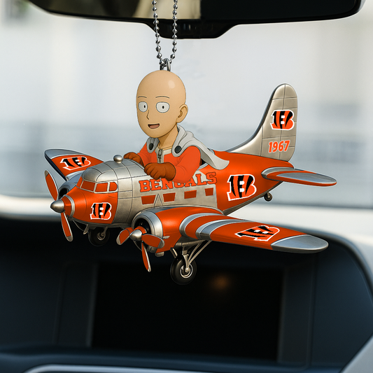 CIN NFL x One-Punch Man Premium Car Hanging Ornament DDT HLP