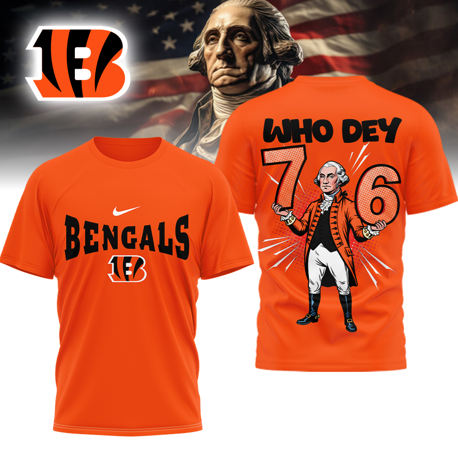 CIN Premium NFL 6-7 7-6 George Washington 3D Shirt DDT 071025 HLPHUONG