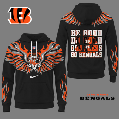 CIN Premium NFL Fire Wings 3D Hoodie DDT CTND