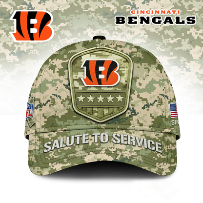 CIN Premium NFL Salute To Service Classic Cap DDT  NTL
