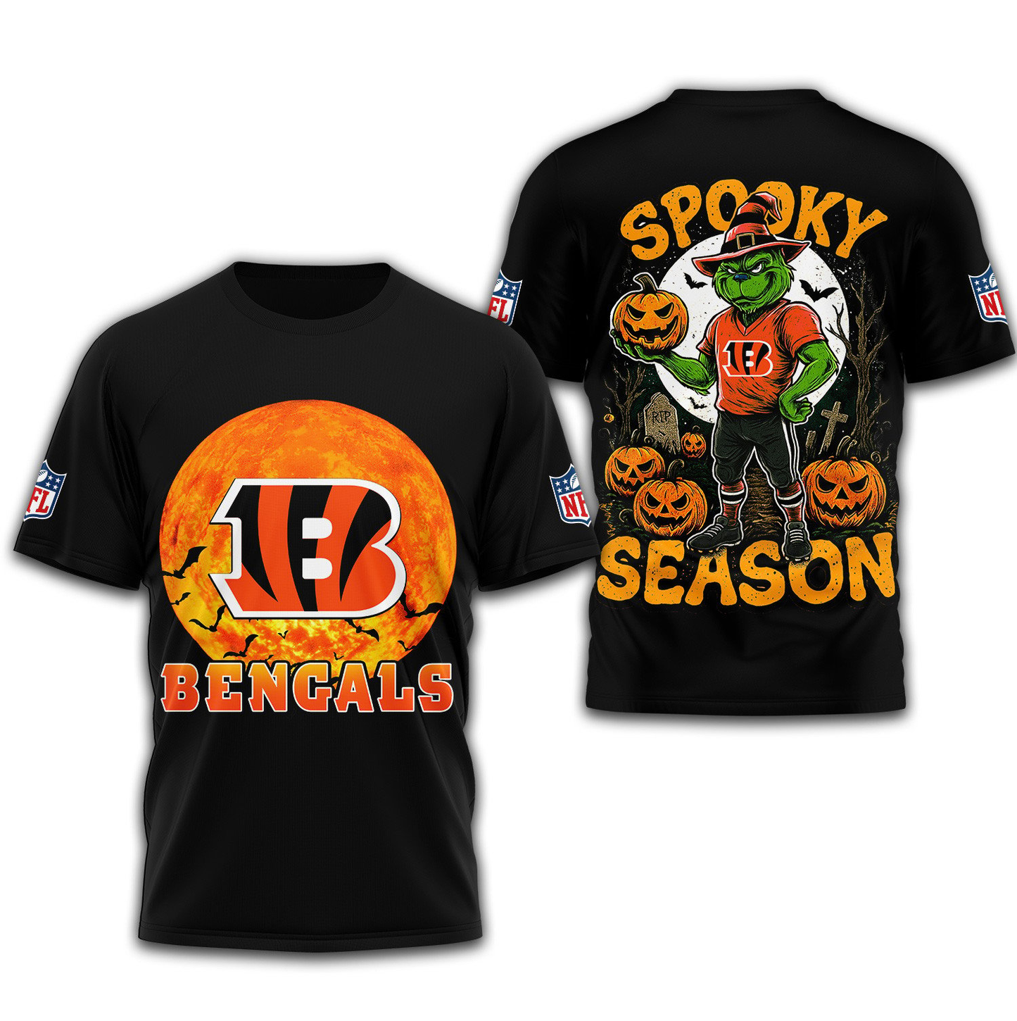 CIN Premium NFL Spooky Season 3D Shirt DDT CTND