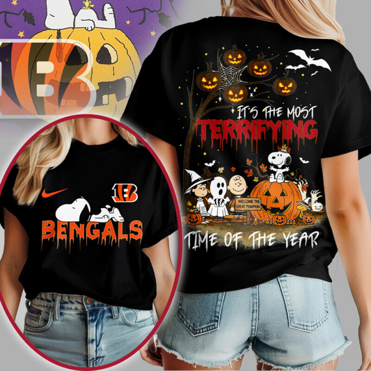 CIN Premium NFL Terrifying Halloween Shirt DDT HLPHUONG