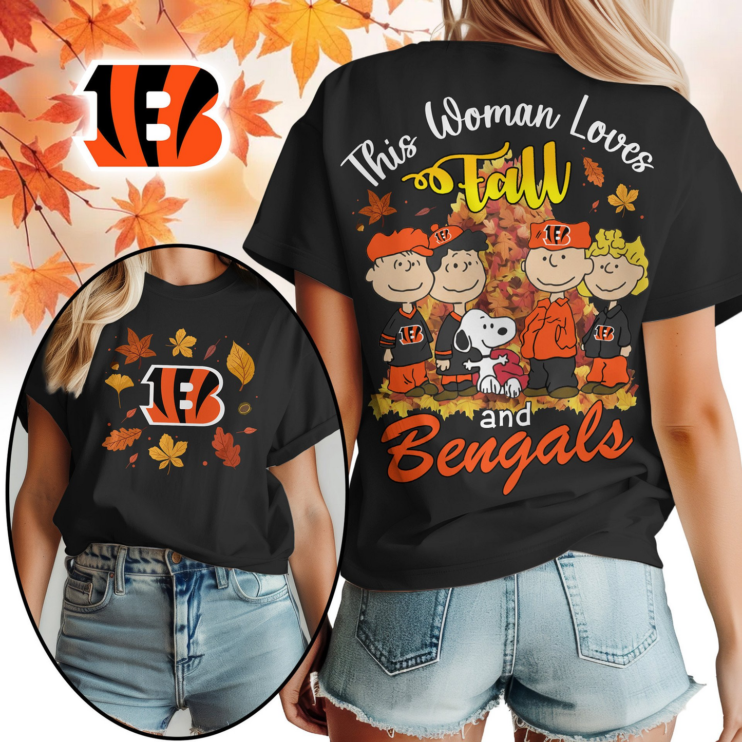 CIN Premium NFL This Woman loves fall 3D Shirt DDT CTND