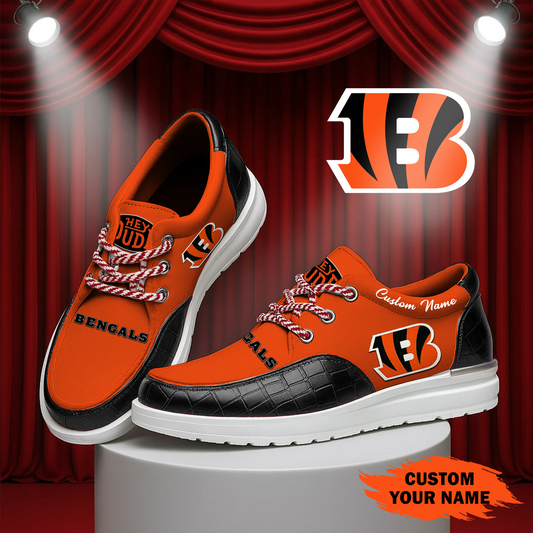 CIN x NFL  Premium Leather Loafer Shoes TUANND TANTD