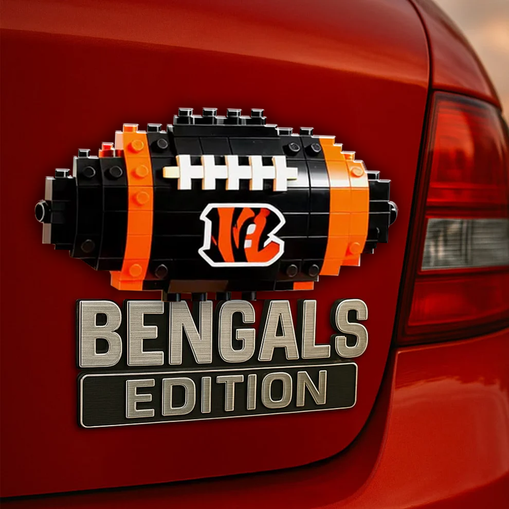 CIN x NFL Building Block Set 3D Car Name Badge DDT CTND