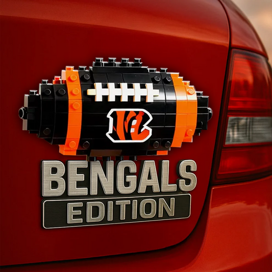 CIN x NFL Building Block Set 3D Car Name Badge DDT CTND